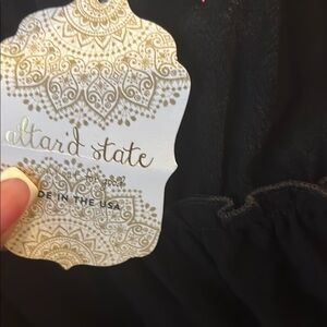 Altar'd State Black Dress